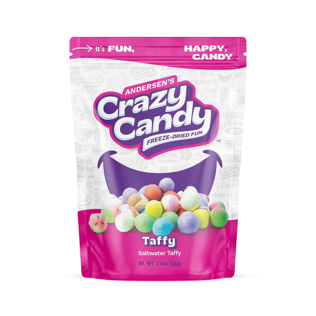 Crazy Candy Freeze Dried Taffy 2.4oz (12 ct Case)