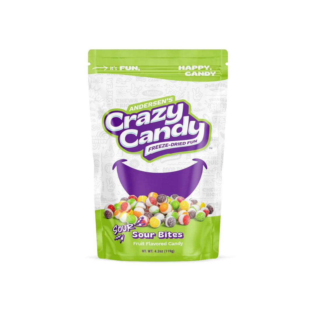 Crazy Candy Freeze Dried Sour Bites 4.2 oz (12 ct Case)