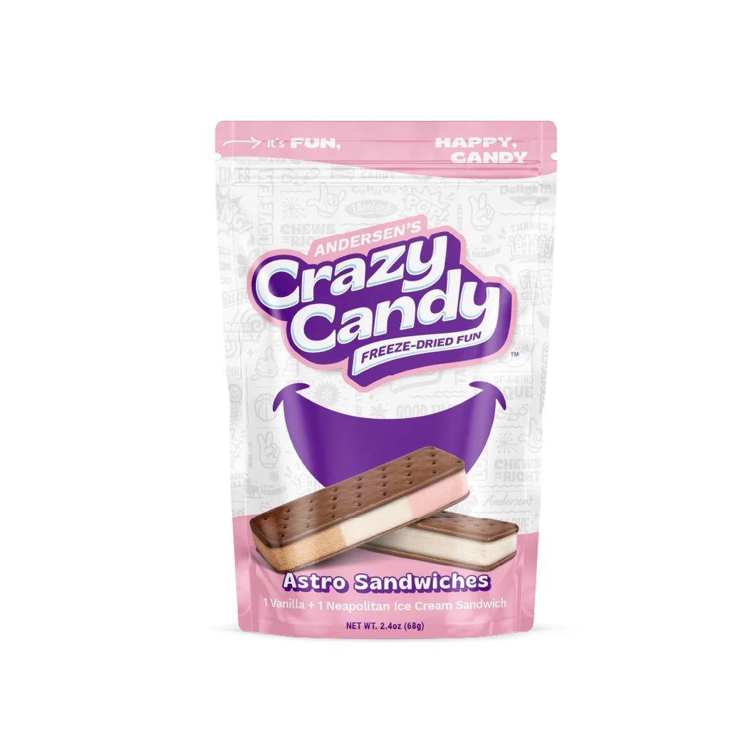 Crazy Candy Freeze Dried Astro Sandwiches 2.4oz (12 ct Case)