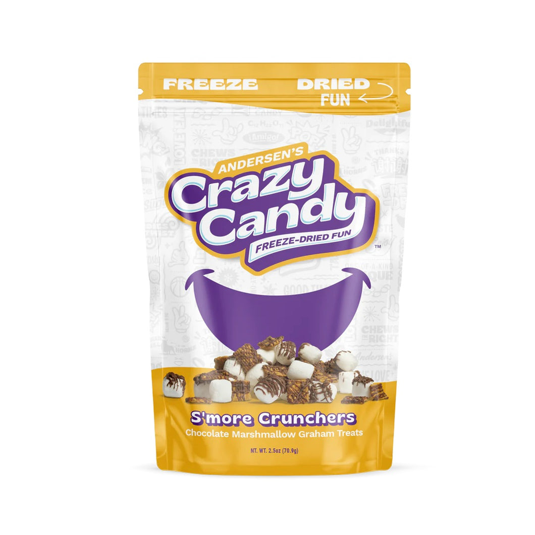 Crazy Candy Freeze Dried S'more Crunchers 2.5 oz (12 ct Case)